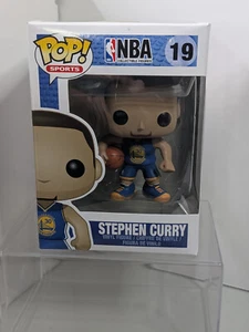 Funko POP! Sports NBA  #19 Stephen Curry Golden State Warriors Blue Jersey - Picture 1 of 8