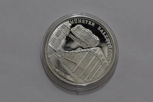 🧭 🇩🇪 GERMANY MÜNSTER 1989 PURE SILVER MEDAL SALZSTRASSE 20Gr. 40mm B66 ZP27 - Picture 1 of 2