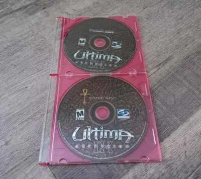 Ultima IX: Ascension PC 2 Discos Set Solo CD-ROM 1999 Sin Caja/Estuche Lote De 2 De Colección Foto 1 de 4
