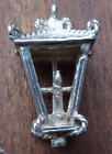 Vintage Rare Decorative Silver Large Streetlamp Charm /Pendant