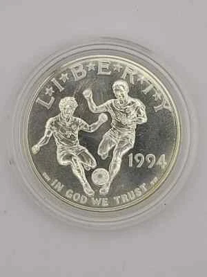 1994 D $1 World Cup Commemorative, Capsule, High BU - Image 1 of 2