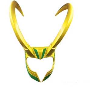 Marvel Cosplay Costume God Of Evil Loki Helmet Devil Horns Pvc Props Hat Model - Picture 1 of 4