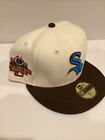 Chicago White Sox New Era 59FIFTY LIDS Owl Ivory Brown Hat Cap 7 5/8 New