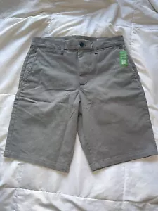 New Gap 10" Vintage Shorts Mens Size 29 Gray Khaki Flat Front Pilot Grey - Picture 1 of 5