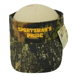 Mossy Oak Sportsmans Pride Camo Strapback Sun Visor Cap Trucker Golf Tennis Hat - Picture 1 of 13
