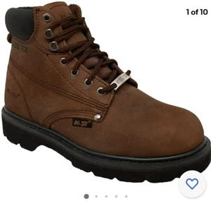 AdTec Men's 6-Inch Steel-Toe 1981W Work Boot Size 8 Wide - Picture 1 of 6