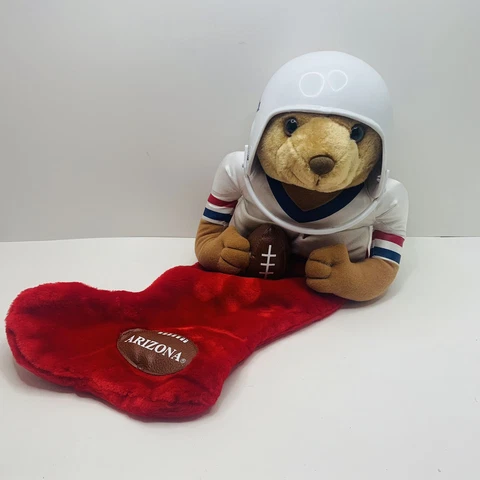 Vintage 1994 ARIZONA NFL Bear In Helmet Football Christmas Stocking 20” Cover