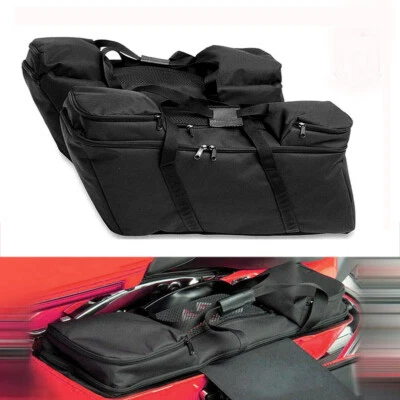 Saddlebag Lid Organizer Liners Bag For Harley Touring Electra Glide Road King - Image 1 of 4