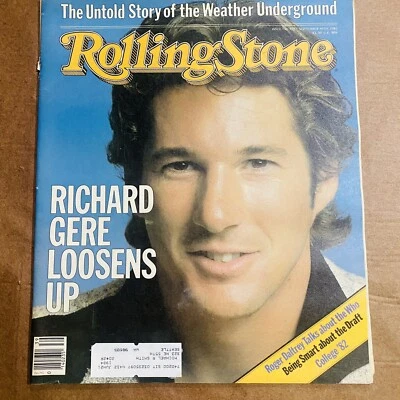 ROLLING STONE MAGAZINE 30 SEPTEMBER 1982 379 RICHARD GERE The WHO Draft - Image 1 of 4
