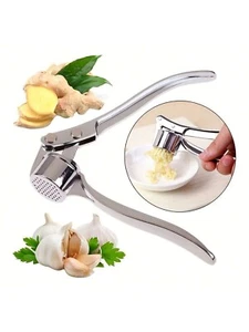 Stainless Steel Garlic Crusher Press Squeezer Mincer Kitchen Tool Squeezer - Picture 1 of 13