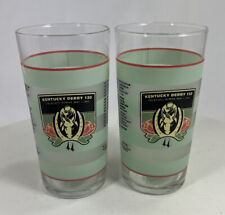 Kentucky Derby 130th Churchill Downs May 1 2004 Official Bar Glass Drink Cup Set