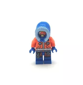 Lego City Minifig Artic Base Camp Male Explore Orange Goggle Jacket CTY492 60036 - Picture 1 of 2