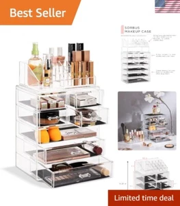 Clear Cosmetic Makeup Organizer - Make Up & Jewelry Storage, Case & Display -... - Picture 1 of 8
