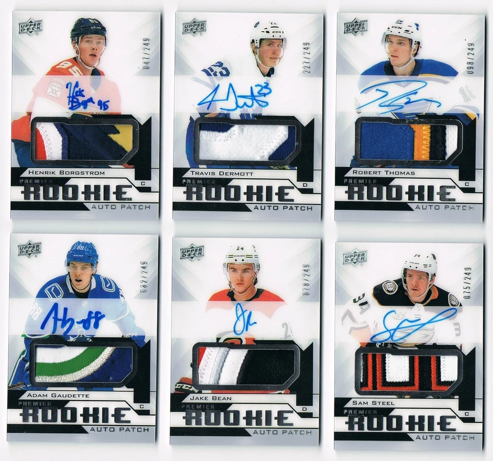 2018-19 Upper Deck Premier Acetate Rookie Autograph Patch #/249 Pick From List ! - Image 1 of 1