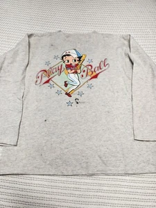 Vintage 90s Betty Boop long sleeve shirt size Large 1994 mens play ball - Picture 1 of 11