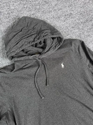 Polo Ralph Lauren Jersey Camiseta Con Capucha Hombre XXL Gris Sólido Manga Larga Usado en Excelente Condición Foto 1 de 4