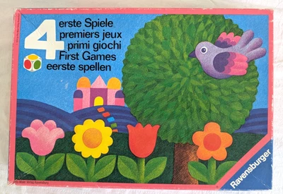 Vintage 80s '4 First Games' Ravensburger Board Game German RARE *Very Good* - Image 1 of 4