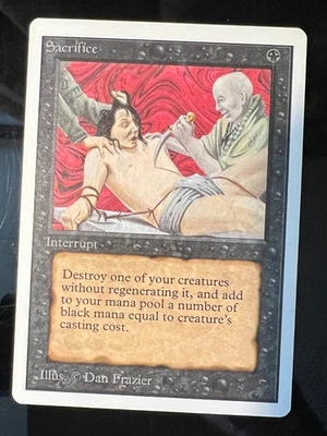 Magic the Gathering MTG Unlimited Sacrifice LP+  (Beta Bob) - Image 1 of 2