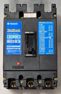 TERASAKI TEMPREAK XS225NS 150A 3 POLI INTERRUTTORE 94315E JAPAN - Imagen 1 de 8