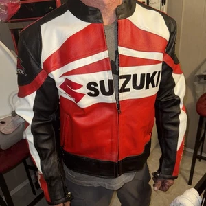 Vanson Leathers Suzuki Cordura Quad Runners Riding Jacket Tan, Size XL - Bild 1 von 19