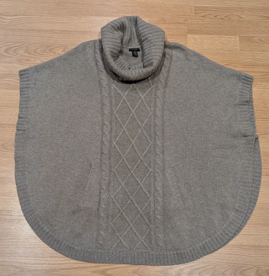 Only Mine CASHMERE Poncho Capucha-Cuello Suéter Gris - L/XL Foto 1 de 4