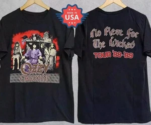 1988 Ozzy Osbourne No Rest For The Wicked Tour 88 - 89 T-Shirt - Picture 1 of 3
