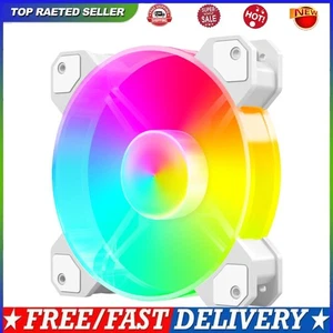 12cm Chassis Cooler 5V 3PIN ARGB Silent PC Case Cooling Fan for Desktop Computer - Afbeelding 1 van 12