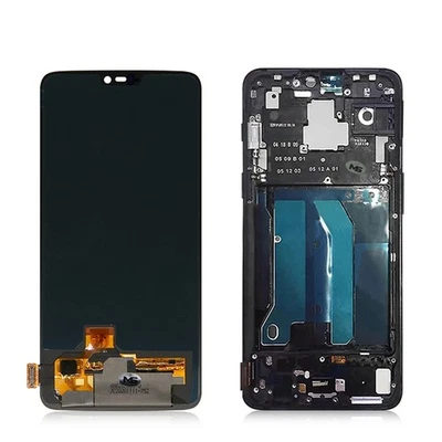 OLED Screen Digitizer for Oneplus 6 Display Touch Screen with Frame Repair Parts - Image 1 of 4