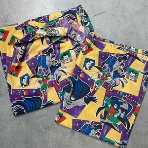 VTG Batman & Robin 1995 Twin Flat & Fitted Sheet NO CASE Villains DC Cartoon - Picture 1 of 18