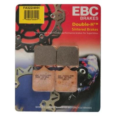 EBC Front Sintered Brake Pads FA322/4HH TM SMM 125 (2T) BLACK DREAM ES 2008-14 - Image 1 of 3
