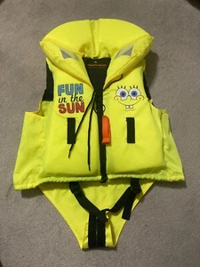 SPONGEBOB NICKELODEON SWIMMING JACKET VEST KIDS CHILDS FLOAT NEW SIZE 10-15 Kg - Picture 1 of 5
