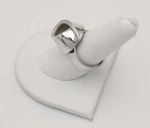 MJ Hyvärinen Sirokoru Finland Modernist Sterling Curled Cocktail Ring 1974 - Picture 1 of 8
