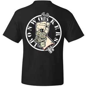 IRONWORKER T-SHIRT | WELDER T-SHIRT| BLUE COLLAR T-SHIRT| IRONWORKER GEAR | - Picture 1 of 2