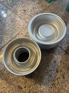 Vintage Mirro Mini Aluminum Donut Bundt Pans Tart Molds 2-types - Picture 1 of 4