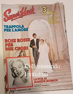 Superflash rivista n.152 1981-La vita di Marilyn Monroe+Poster Alan Sorrenti-