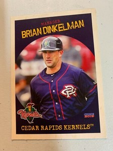 Brian Dinkelman Card 2019 cedar Rapids Kernels Team Card