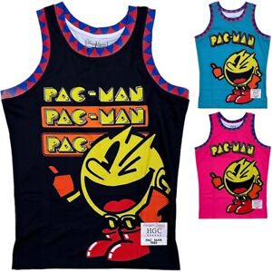 Pac-Man Video Game Men's Headgear Classics Premium Embroidered Basketball Jersey