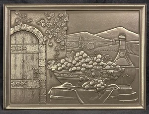 Kitchen Backsplash Metal Mural Plaque Tile - Picture 1 of 6