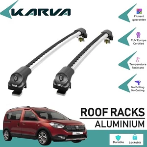Roof Rack Cross Bars Cross Silver 2 Pcs. for Renault/Dacıa Dokker 2013-2021 - Picture 1 of 12