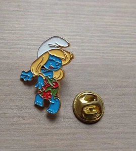 Pin's Schtroumpf Smurf Schtroumpfette Qui Danse PEYO 1991 IMPS BRUSSELS - Imagen 1 de 2