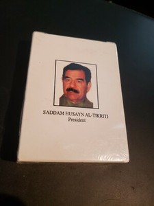 NEW!! IRAQI MOST WANTED PLAYING CARDS deck Saddam Husayn 