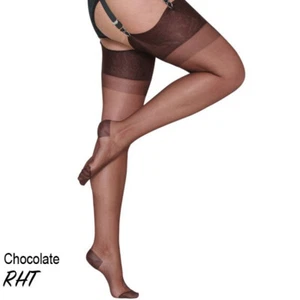 GIO RHT Stockings / Nylons - CHOCOLATE - from NYLONZ - Picture 1 of 2