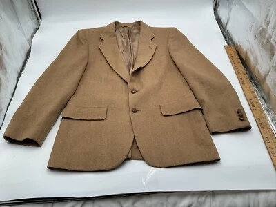 Blazer vintage hecho en la Unión para hombre cabello camel bronceado talla 42R B EE. UU. Foto 1 de 4