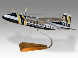 Handley Page HPR.7 Dart Herald British Air Ferries Mahogany Wood Model - Picture 1 of 12