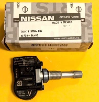 Kit completo de sensores de presión de neumáticos originales Nissan TPMS 40700-3AN0B Foto 1 de 4