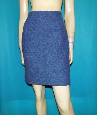 Falda Vintage KENZO Lana Azul Talla 38 Fr - Imagen 1 de 4