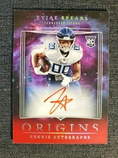 2023 Origins Tyjae Spears Rookie Autographs Red On Card Auto SP/99 Titans MINT! 