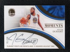 2016-17 Panini Immaculate Immaculate Moments 9/10 Kevin Durant #IM-1 Auto