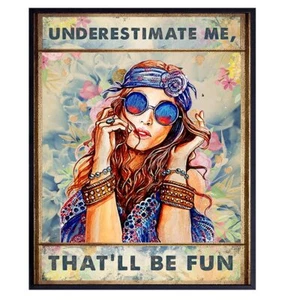 Boho-chic Hippie Decorative Art Print Poster 17 x 12 - Picture 1 of 1