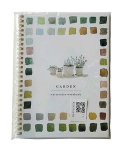 Aquarell Arbeitsbuch für Anfänger Gartenmotiv 12 Motive Neu im versiegelten Beutel - Bild 1 von 10